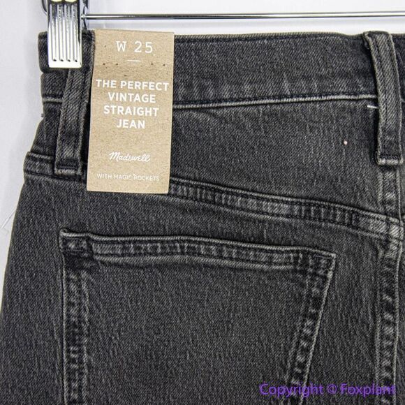 NEW Madewell The Perfect Vintage Straight Jean in lunar wash,‎ 25 - Picture 12 of 16